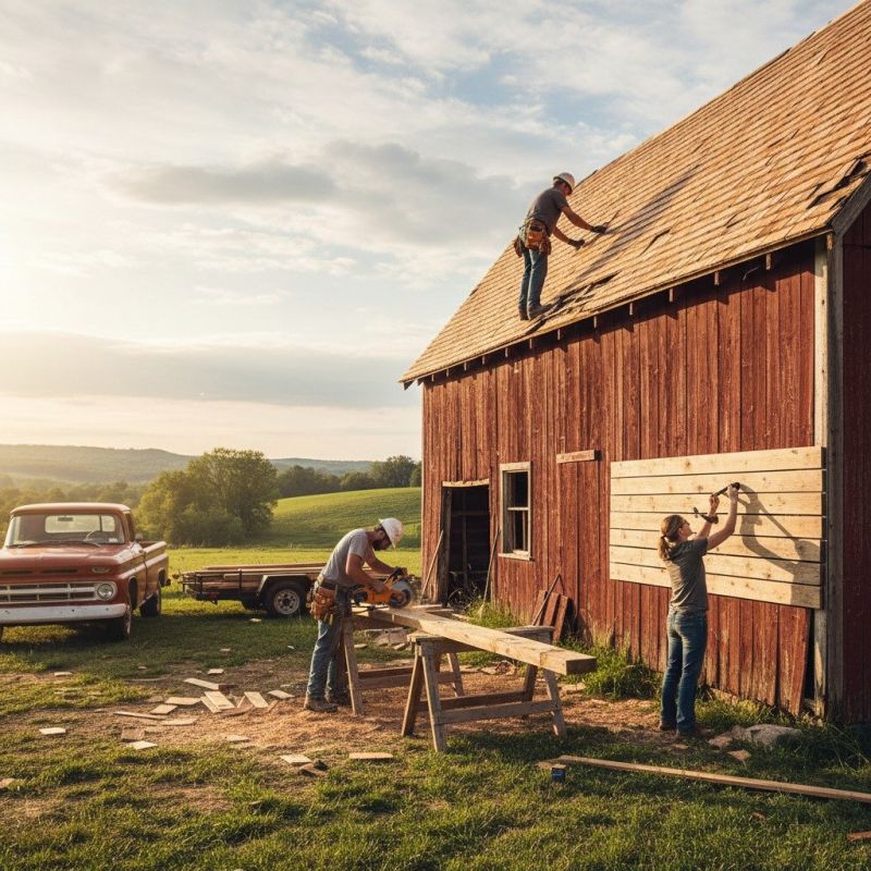 Local Barn Enlargement pros at work