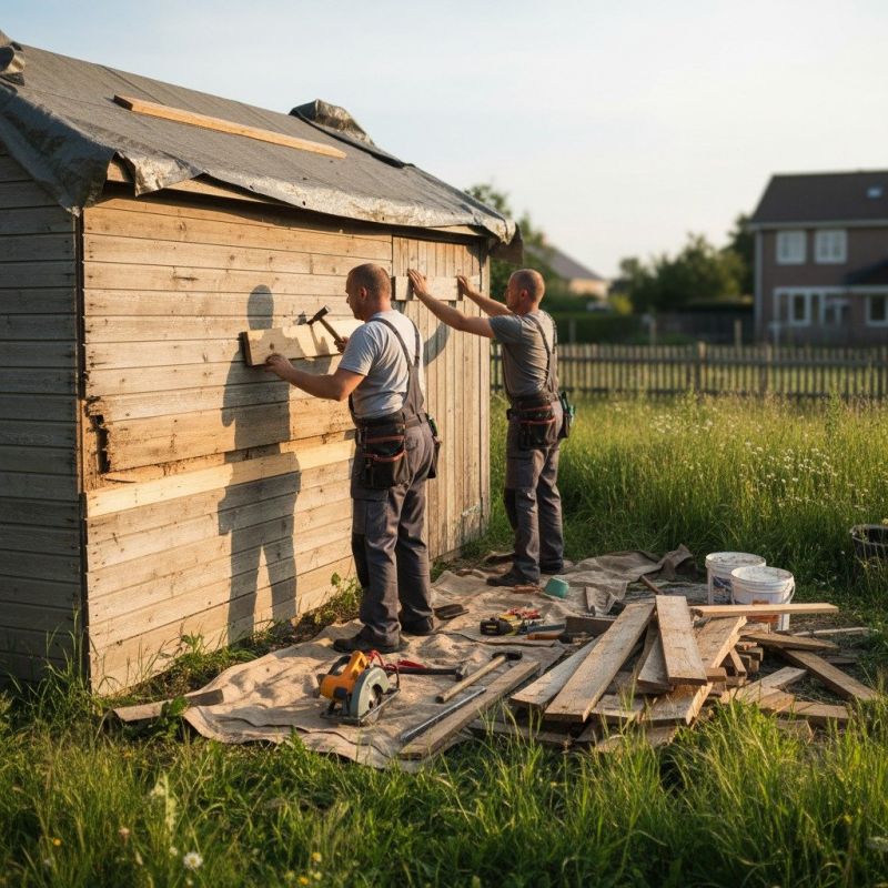 Wood Shed Repair in Conroe, TX